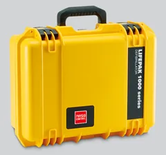 Yellow LIFEPAK 1000 hard watertight carrying case